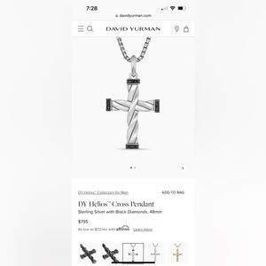 David Yurman men’s cross